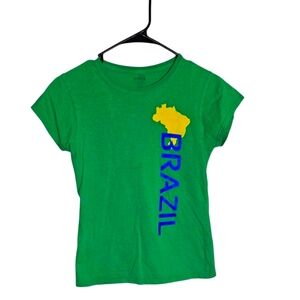 Green Brazil Kids T-Shirt Size Small